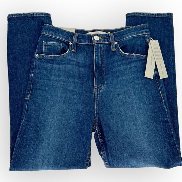 HUDSON NWT Women’s Harlow Ultra High-Rise Cigarette Ankle Jean size 28 mom jeans - Picture 3 of 10